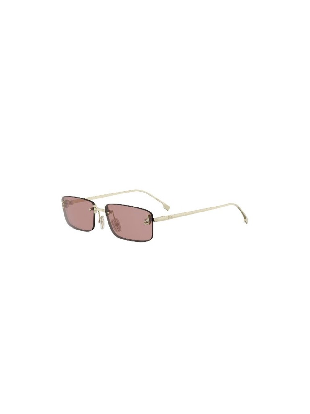 New FENDI Women's Sunglasses Metal Frame FIRST CRYSTAL FE4172US 32Y 54